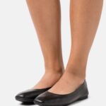 Anna Field kvinner skinn komfort ballett pumps svart P266L2085