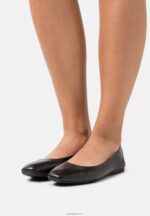 Anna Field kvinner skinn komfort ballett pumps svart P266L2085