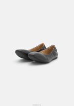 Anna Field kvinner skinn komfort ballett pumps svart P266L2085 - Bilde 3