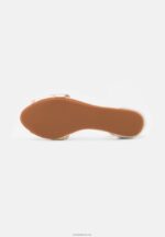 Anna Field kvinner skinn peeptoe ballett pumps hvit P266L2087 - Bilde 5