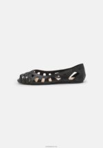 Anna Field kvinner skinn peeptoe ballett pumps svart P266L2148 - Bilde 2