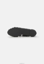 Anna Field kvinner skinn peeptoe ballett pumps svart P266L2148 - Bilde 5