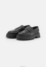 Anna Field kvinner skinn slip-ons svart P266L1791 - Bilde 2