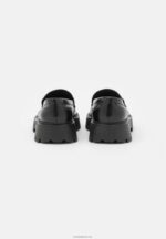 Anna Field kvinner skinn slip-ons svart P266L1791 - Bilde 3