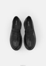 Anna Field kvinner skinn slip-ons svart P266L1791 - Bilde 5