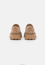 Anna Field kvinner skinn slip-ons taupe P266L1783 - Bilde 3