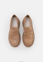 Anna Field kvinner skinn slip-ons taupe P266L1783 - Bilde 5