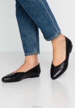 Anna Field kvinner skinnballerinaer ballettpumper svart P266L2090