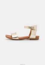 Anna Field kvinner skinnsandaler gull P266L1244 - Bilde 2