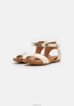 Anna Field kvinner skinnsandaler gull P266L1244 - Bilde 3