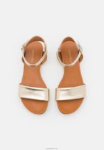 Anna Field kvinner skinnsandaler gull P266L1244 - Bilde 6