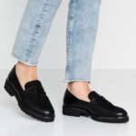 Anna Field kvinner slip-ons svart P266L1788