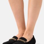 Anna Field kvinner slip-ons svart P266L1804